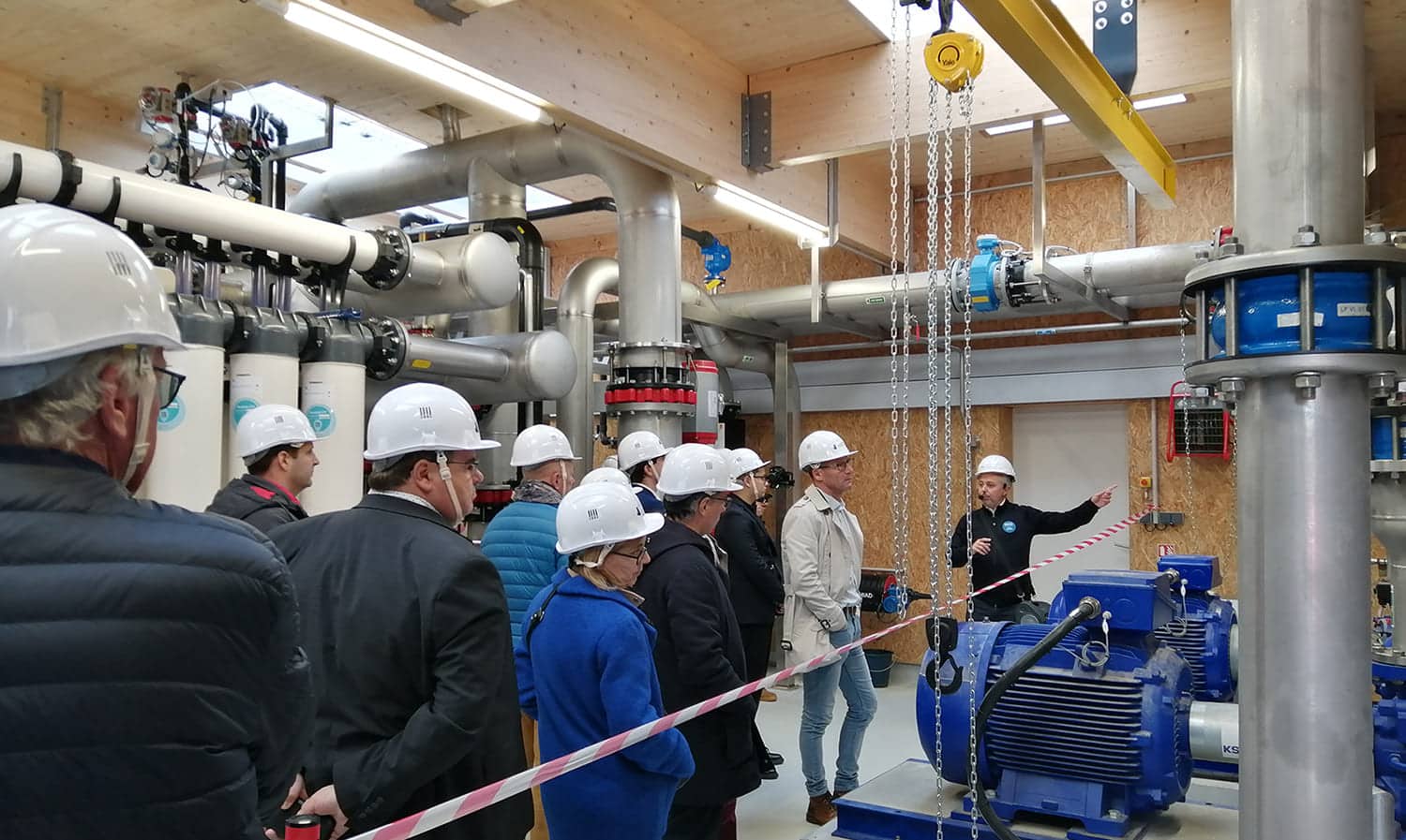 Visite de l'usine du Programme Jourdain