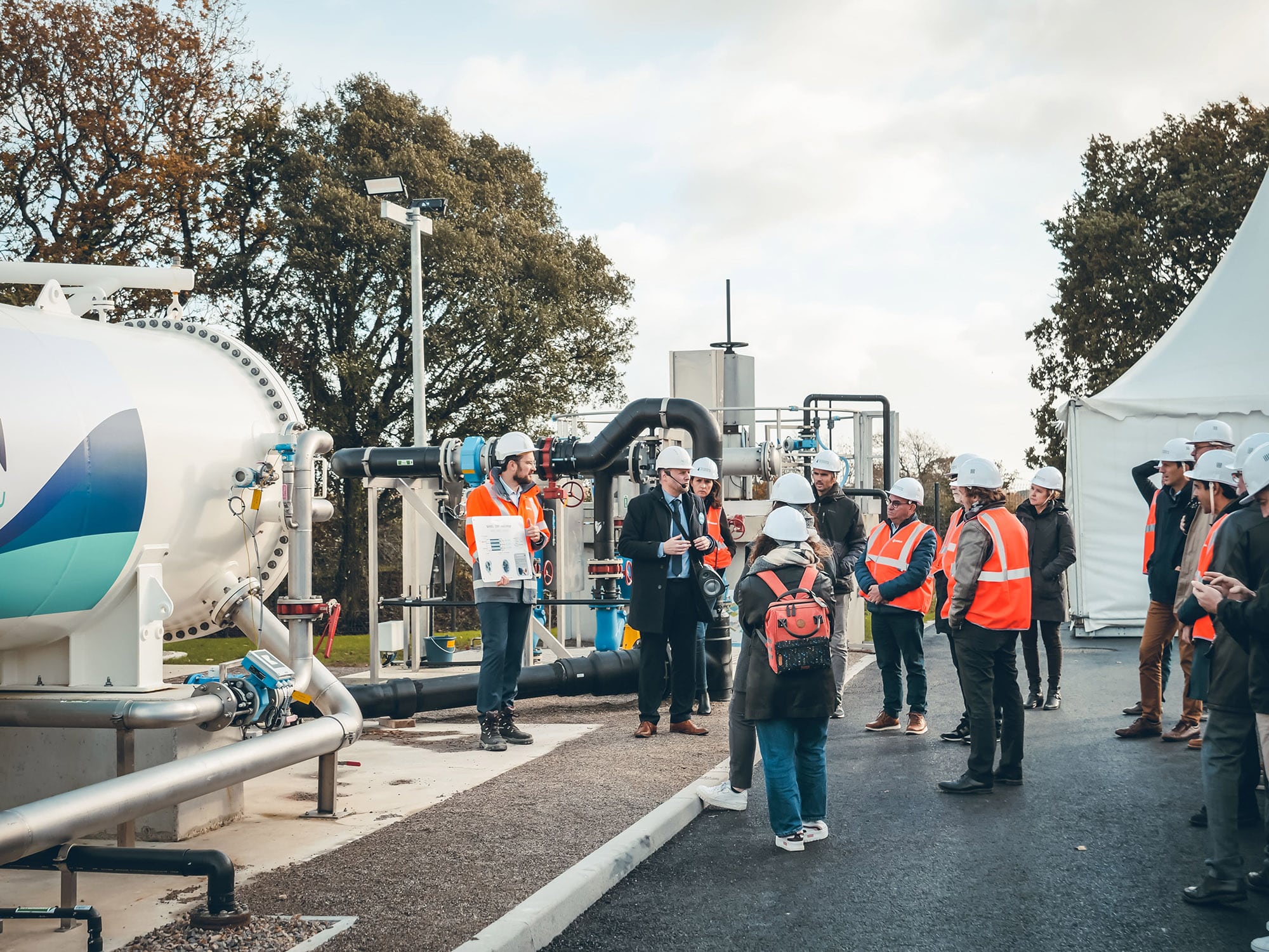 Visite de l'usine du Programme Jourdain